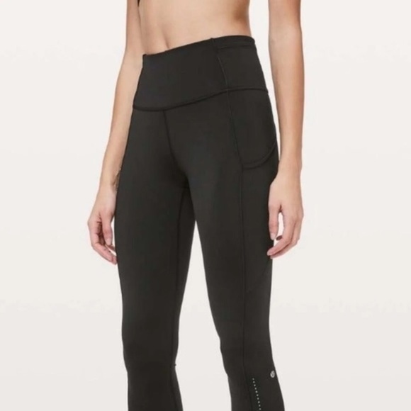 lululemon athletica Pants - Lululemon Fast & Free Crop II Nulux 19” Reflective